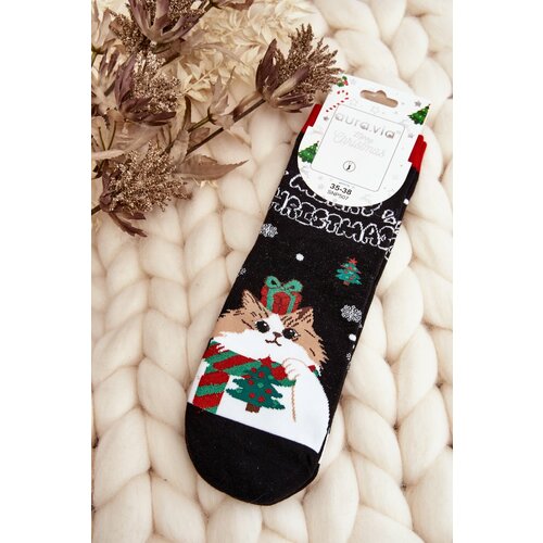 Kesi Women's Christmas Socks with Black Cene