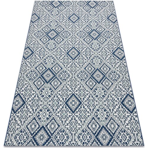 RugsX Preproge Preproga v videzu sisala COLOR 19247/699 Kvadrati 140x200 cm Modra Cene