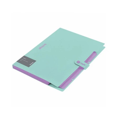 BERLINGO Fascikla sa 5 pregrada i kopčom Haze 600my zelena 04CEB327172F Slike