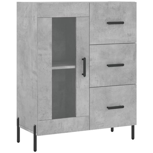 Maison Chic Komoda - Predalnik betonsko siva 69,5x34x90 cm inženirski les, (21721694) Slike