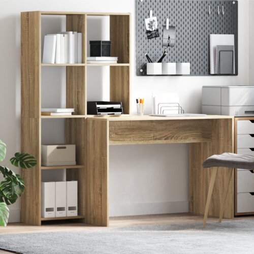 Stol sonoma hrast 138.5 x 55 x 143 cm Konstruirano drvo Slike