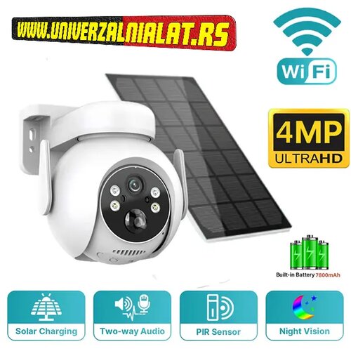  solarna wifi kamera za video nadzor 4MP Slike