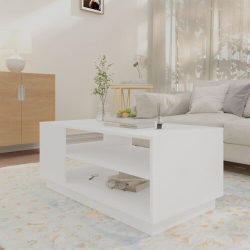  Stolić za kavu bijeli 102 x 55 x 43 cm od iverice Slike