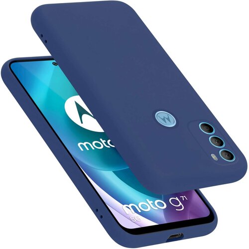 Cadorabo Ohišje je združljivo z Motorola MOTO G71 5G in tekoča modra - Zaščitni ovitek iz prožnega silikona TPU, (20860316) Cene