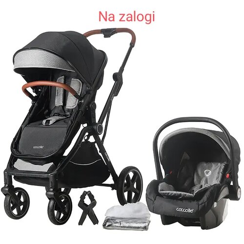 Coccolle Otroški voziček 3v1 Amani Diamond black Cene