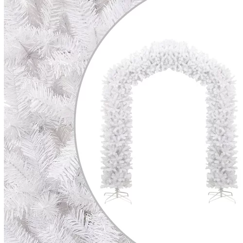 vidaXL luk od božićnih drvca bijeli 270 cm