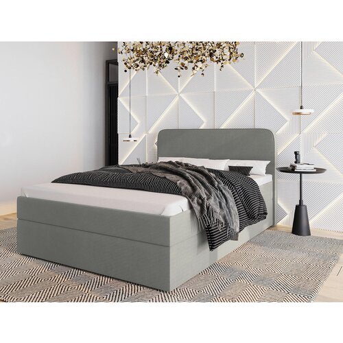 MID.YOU POSTELJA Z VZMETNICO 180 cm x 200 cm , tekstil siva Cene