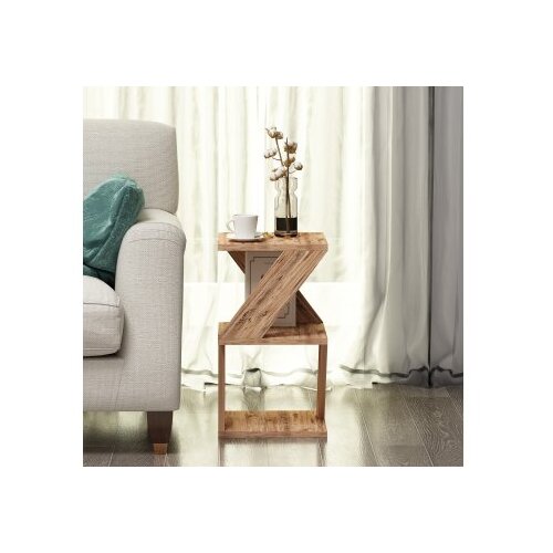 Hanah home Pomoćni stolić Albeni, 29,6x54,2x29,6 cm, Boja oraha Slike