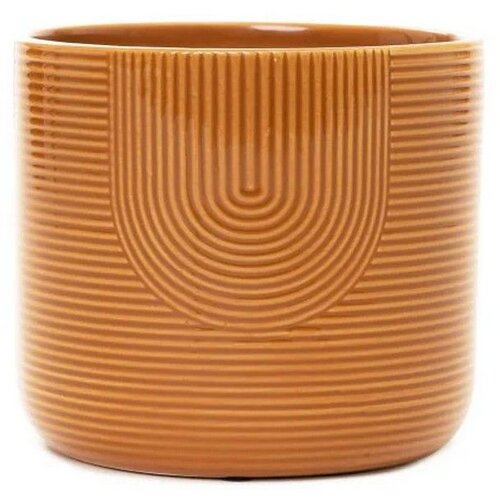  Saksija LOA COVER 15x13cm - Mustard - HML Cene