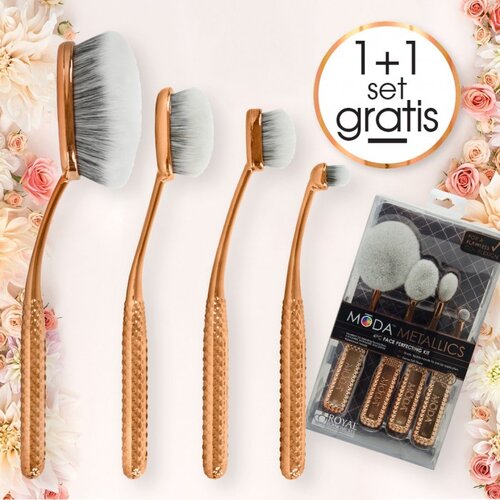 MŌDA® Metallics Set za usavršavanje lica – 4 četkice 1+1 GRATIS Cijene
