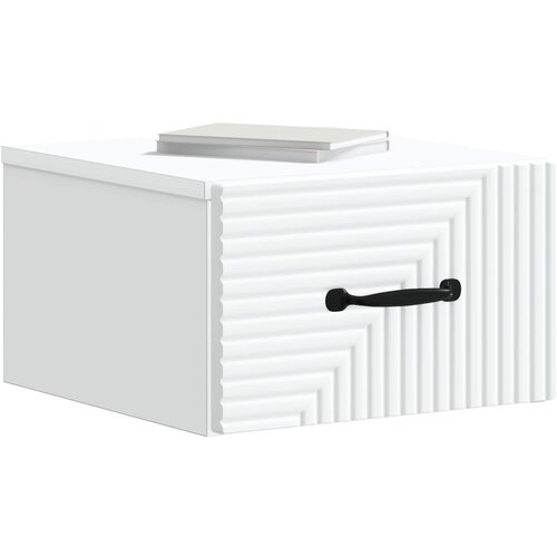  Noćni ormarić za montažu na zid 2 pcs Bijela 34,5 x 33 x 20 cm Slike