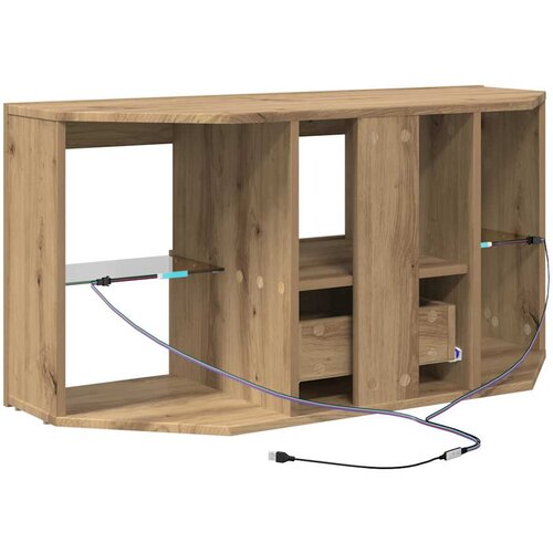  Kotni LED TV ormar 100 x 40 x 50 cm Umjetnički hrast Slike