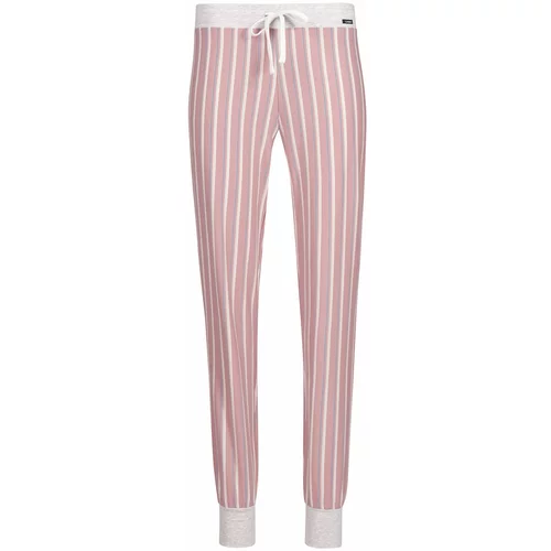 Skiny Pidžama hlače nebesko plava / roza / bijela