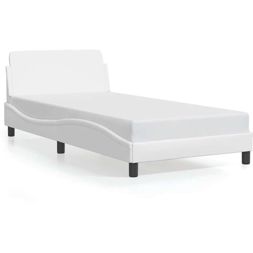  Okvir za krevet Dover bijeli 100x203 cm od umjetne kože Slike