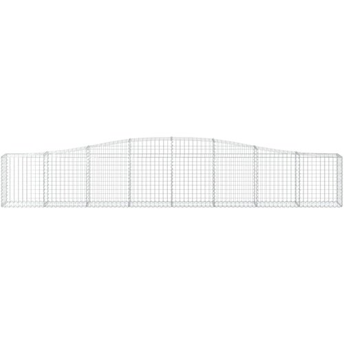  Lučne gabionske ko&amp;scaron;are 25 kom 400x30x60/80 cm pocinčano željezo Slike