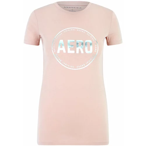 AÉROPOSTALE Majica 'JUN' sivkasto plava / akvamarin / roza / bijela