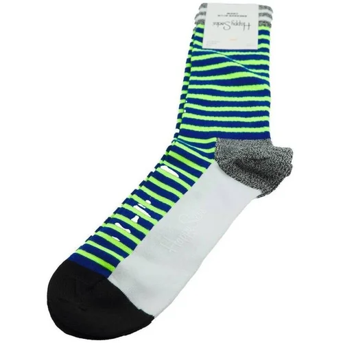 Happy Socks Dokolenke NEON STRIPE THIN CREW Večbarvna