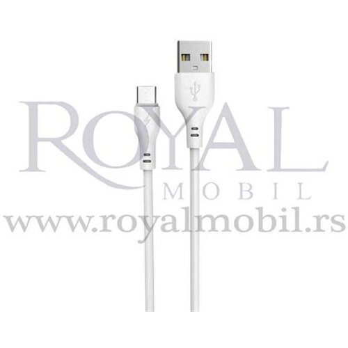  usb kabal acl ACK-28 micro 2A 30cm bela Slike