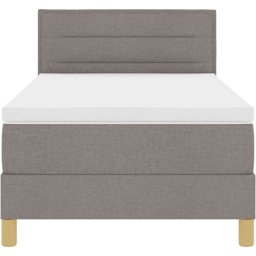  Krevet s podupiračem s madracem Taupe 100x200 cm Tkanina Slike