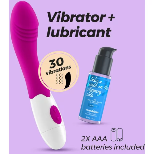 Crushious GROWLIE VIBRATOR WITH WATERBASED LUBRICANT INCLUDED