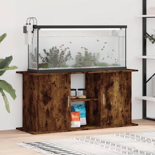 vidaXL Stojalo za akvarij dimljeni hrast 121x41x58 cm inženirski les Cene
