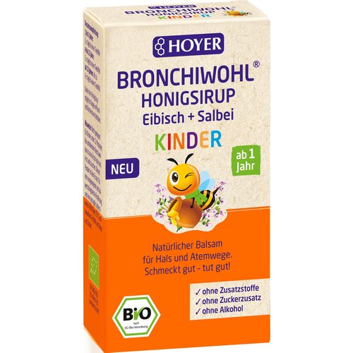  Bronchiwohl&amp;reg; Medeni sirup s slezom in žajbljem - za otroke - 250 g Slike