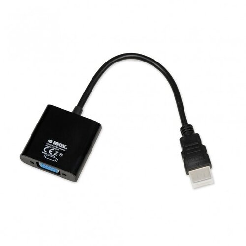 iBox IAHV01 video cable adapter HDMI Type A (Standard) VGA (D-Sub) Black Cene