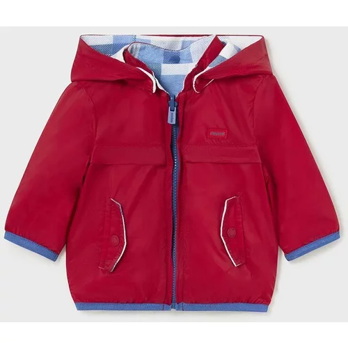 Mayoral Newborn Obojestranska jakna za dojenčke rdeča barva
