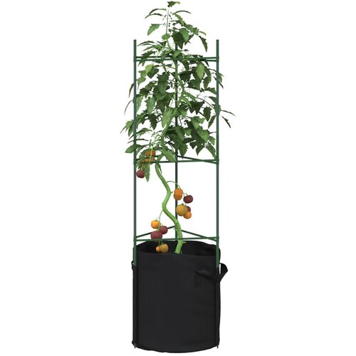Furnova Mreža za paradižnik z vrečo za rastline 2 kosa 116 cm jeklo PP, (21920292) Slike