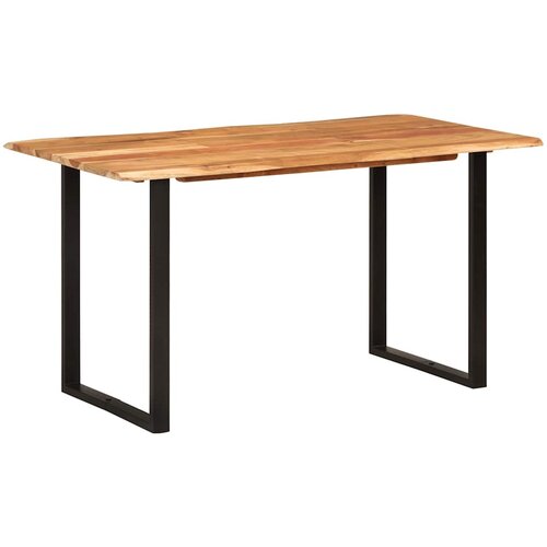  Blagovaonski stol od masivnog bagremovog drva 140 x 70 x 76 cm Slike