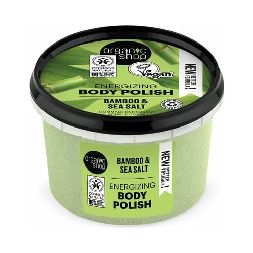 Organic Shop energizing body polish bamboo & sea salt