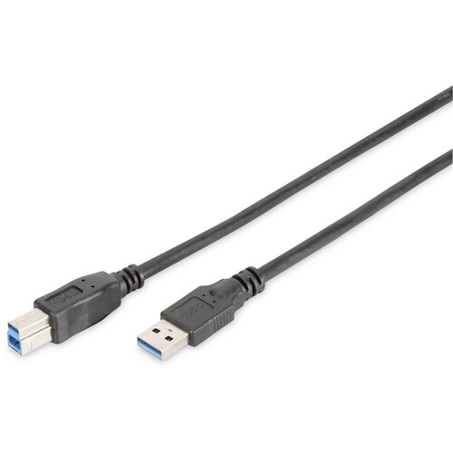 Digitus USB kabel USB 3.2 gen. 1 (USB 3.0) USB-A vtič\, USB-B vtič 1.80 m črna okrogel\, trojno oklopljen DB-300115-018-S, (20416101) Cene