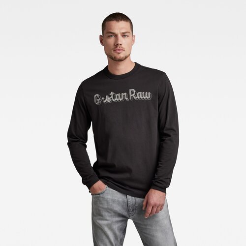 G-star T-shirt - Embro graphic r t l\s black Slike