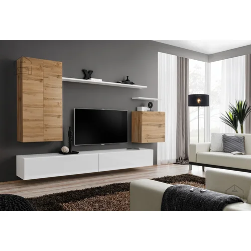 ASM Meble Dnevni TV regal Switch II 270 cm - votan/bel