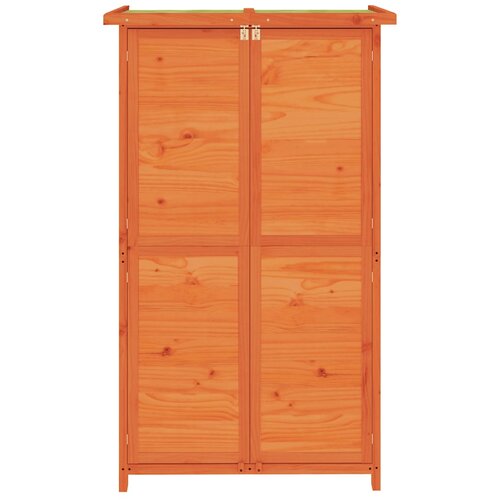  Vrtno spremi&amp;scaron;te za alat smeđe 83x57x140 cm od masivne borovine Slike