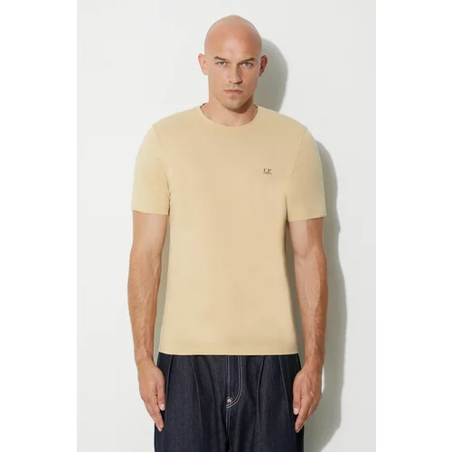 C.P. Company Pamučna majica 30/1 JERSEY GOGGLE PRINT T-SHIRT boja: bež, s tiskom 15CMTS044A005100W
