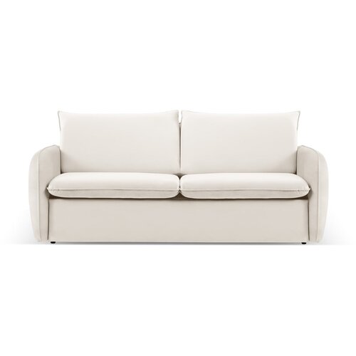 Cosmopolitan Design Krem baršunasta sklopiva sofa 214 cm Vienna – Cijene