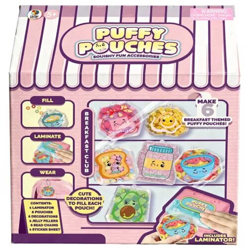 Mga Entertainment Puffy Pouches: Pufi charm design set - zajtrki Slike