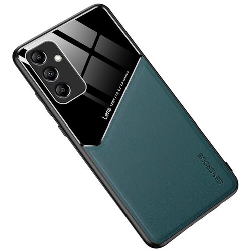 Leather Coated maska za Samsung Galaxy S25 - Green Slike