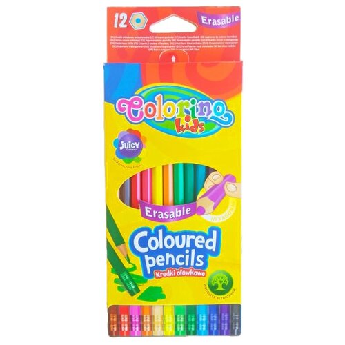  Heksagonalne Colorino olovke s gumicom Slike