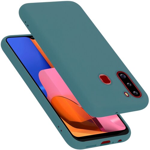 Cadorabo Ohi&amp;scaron;je, združljiv s Samsungom v tekoči zeleni barvi - za&amp;scaron;čitni pokrov iz fleksibilnega silikona TPU, (20592849) Slike