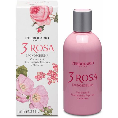 L'Erbolario lerbolario 3 rosa gel za tuširanje 250 ml Slike