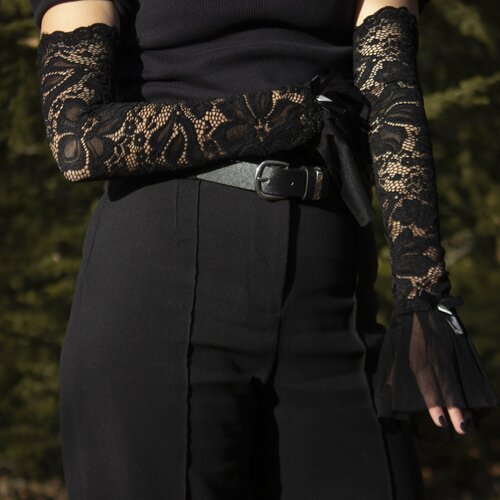 Epic Fantasy Shop Naenia Gotik rukavice crne Slike