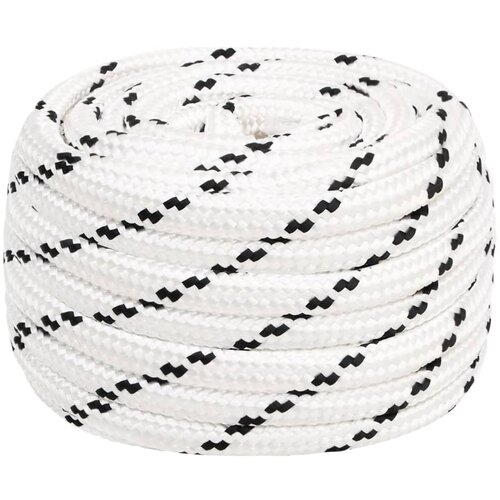 Pleteni brodski konop bijeli 20 mm x 50 m poliesterski Cene