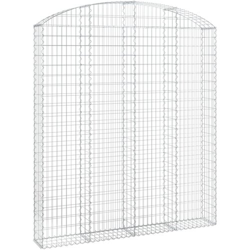  Gabionska ko&amp;scaron;ara s lukom 200x30x220/240 cm pocinčano željezo Slike