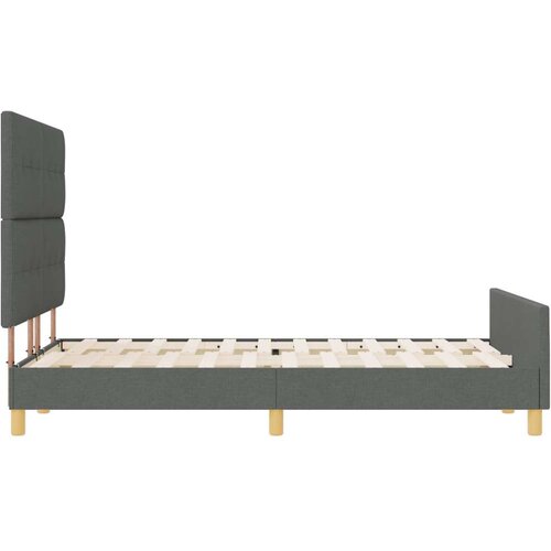  Krevet od tamno sive tkanine 160x200 cm Slike