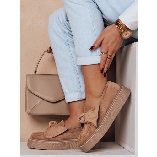 DStreet Mokasyny damskie na platformie LOFTIS khaki Slike