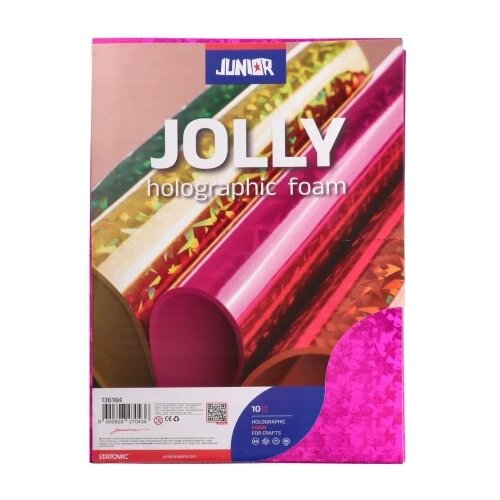 Junior jolly holographic foam hologramska pena a4 250g - odaberite boju roze ( 136184 ) Slike