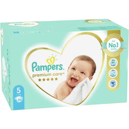 Pampers pelene premium care mega box 5 junior 11-16kg 88kom Slike