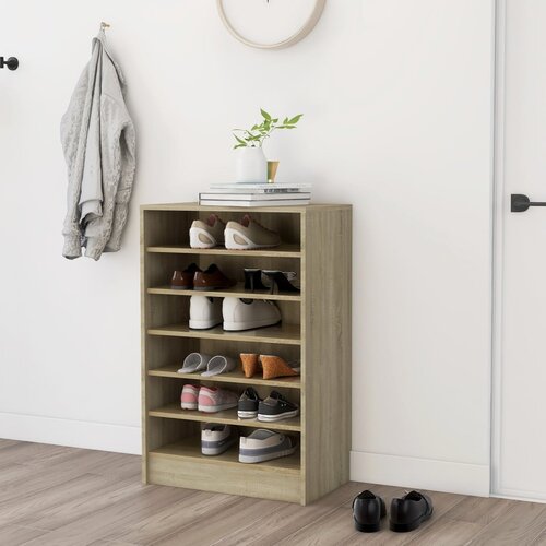 Furnova Omara za čevlje sonoma hrast 60x35x92 cm iverna plo&amp;scaron;ča, (21955513) Slike